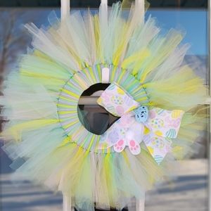 Easter tulle wreath